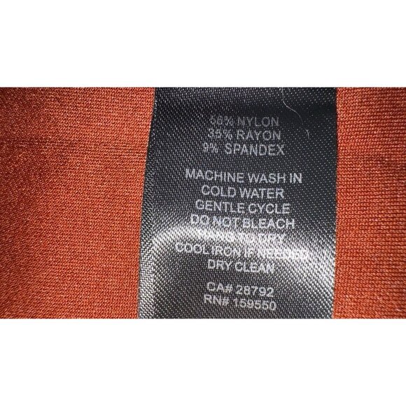 Carolina Belle Montreal Rust Orange Brown Long Cardigan Duster Jacket XS NEW - Picture 10 of 12